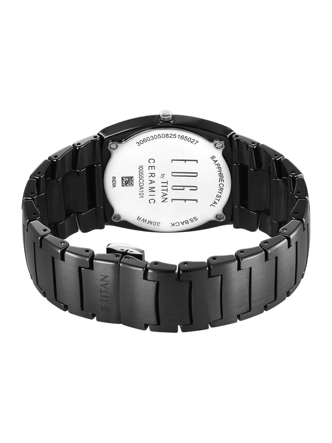 Titan Edge Fumage Analog Black Dial Watch - 10055NC01