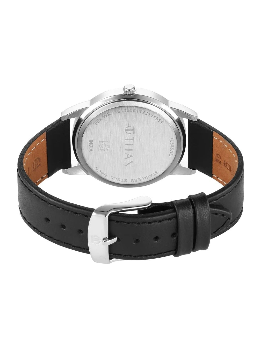 Titan Karishma Round Black Dial Analog Watch - 1638SL02