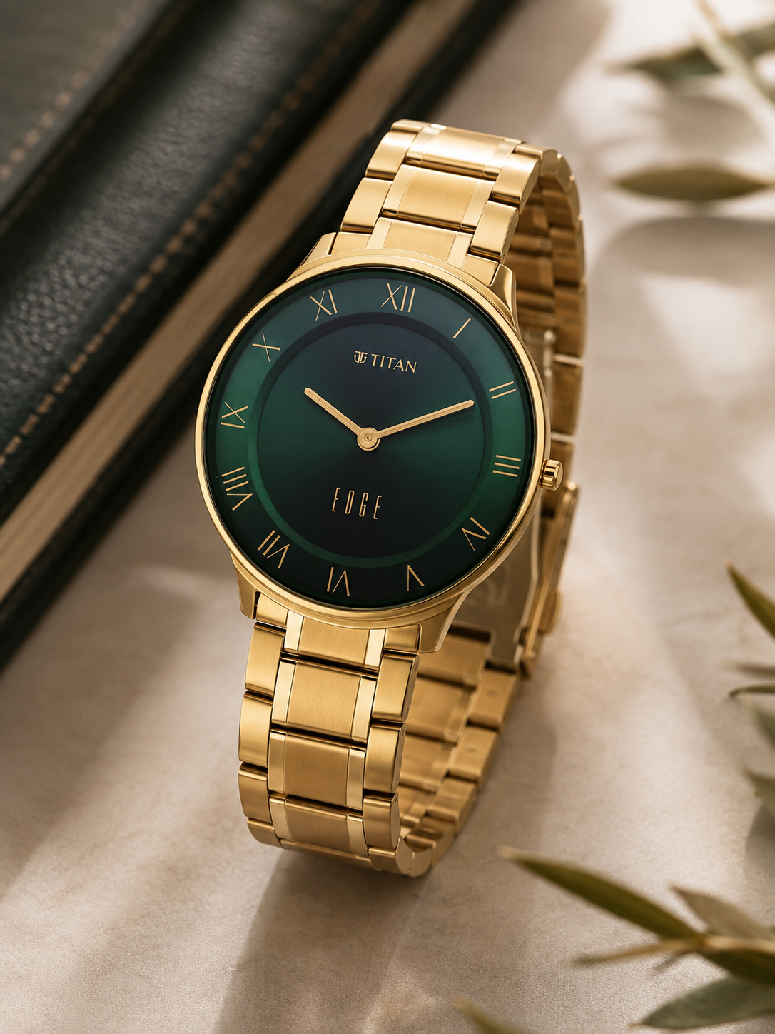 Titan Edge Round Analog Watch - 1843YM05