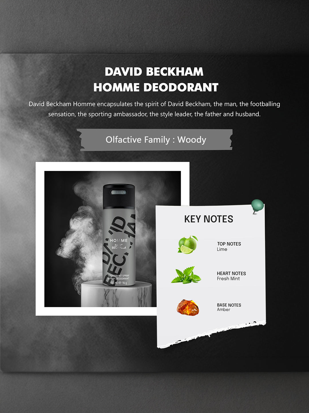 David Beckham Homme Deodorant Spray 150ml