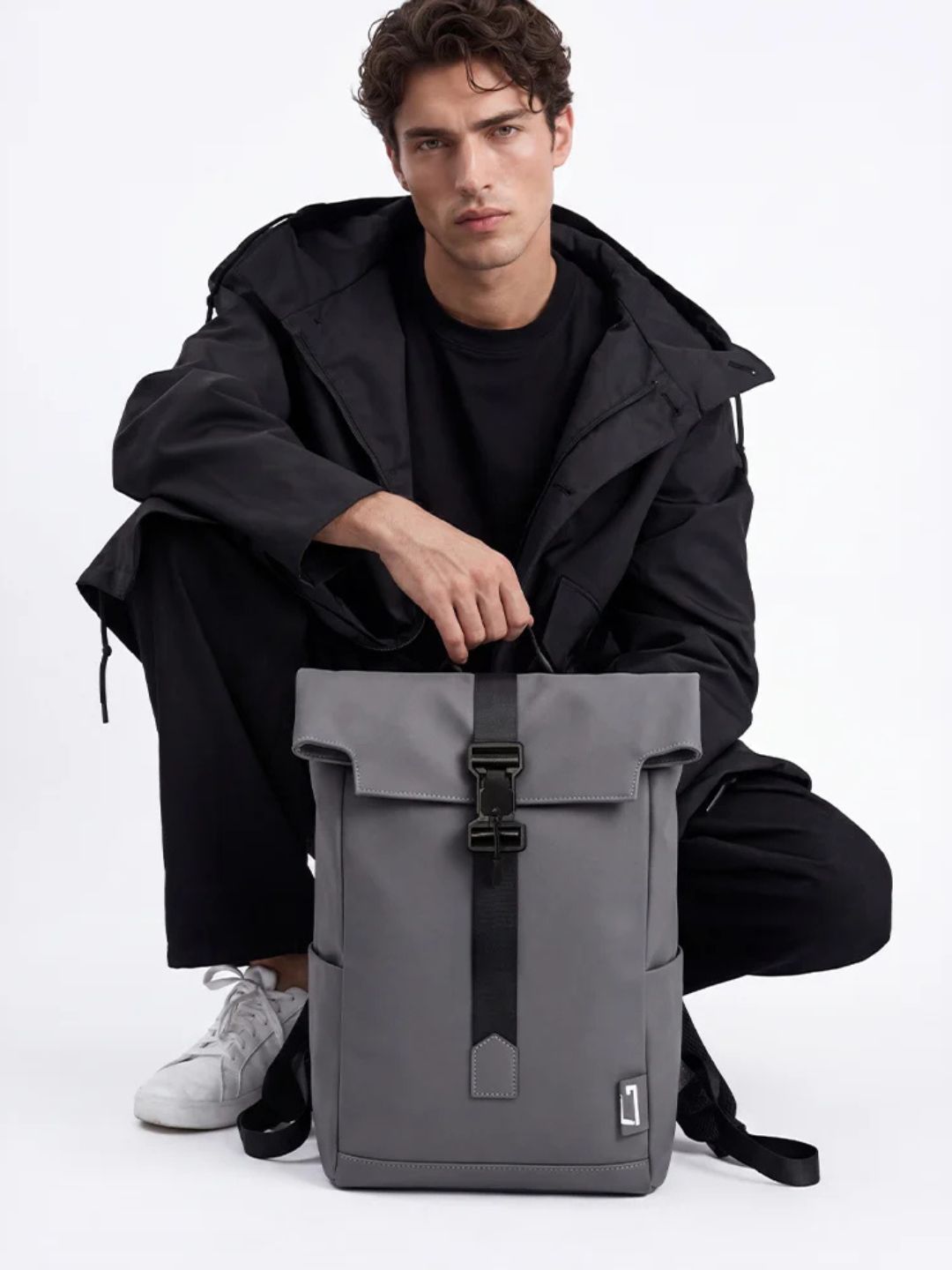 Powerlook Grey Technical Backpack