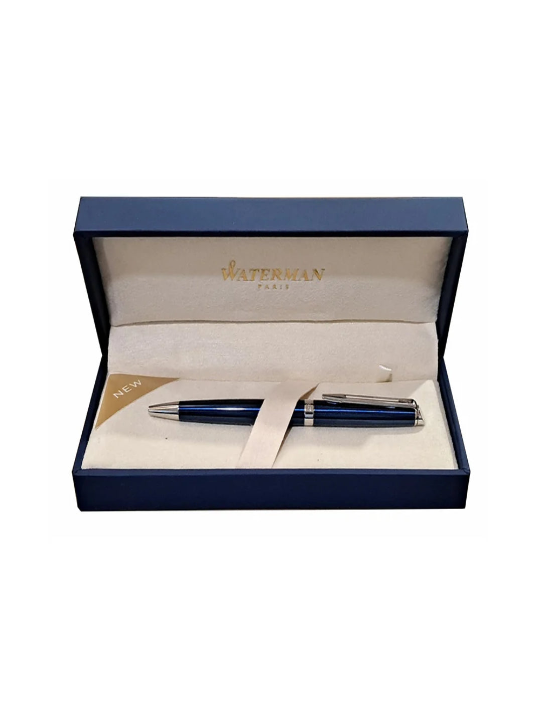 Waterman Hemisphere Metallic Blue Ballpoint Pen Medium Nib