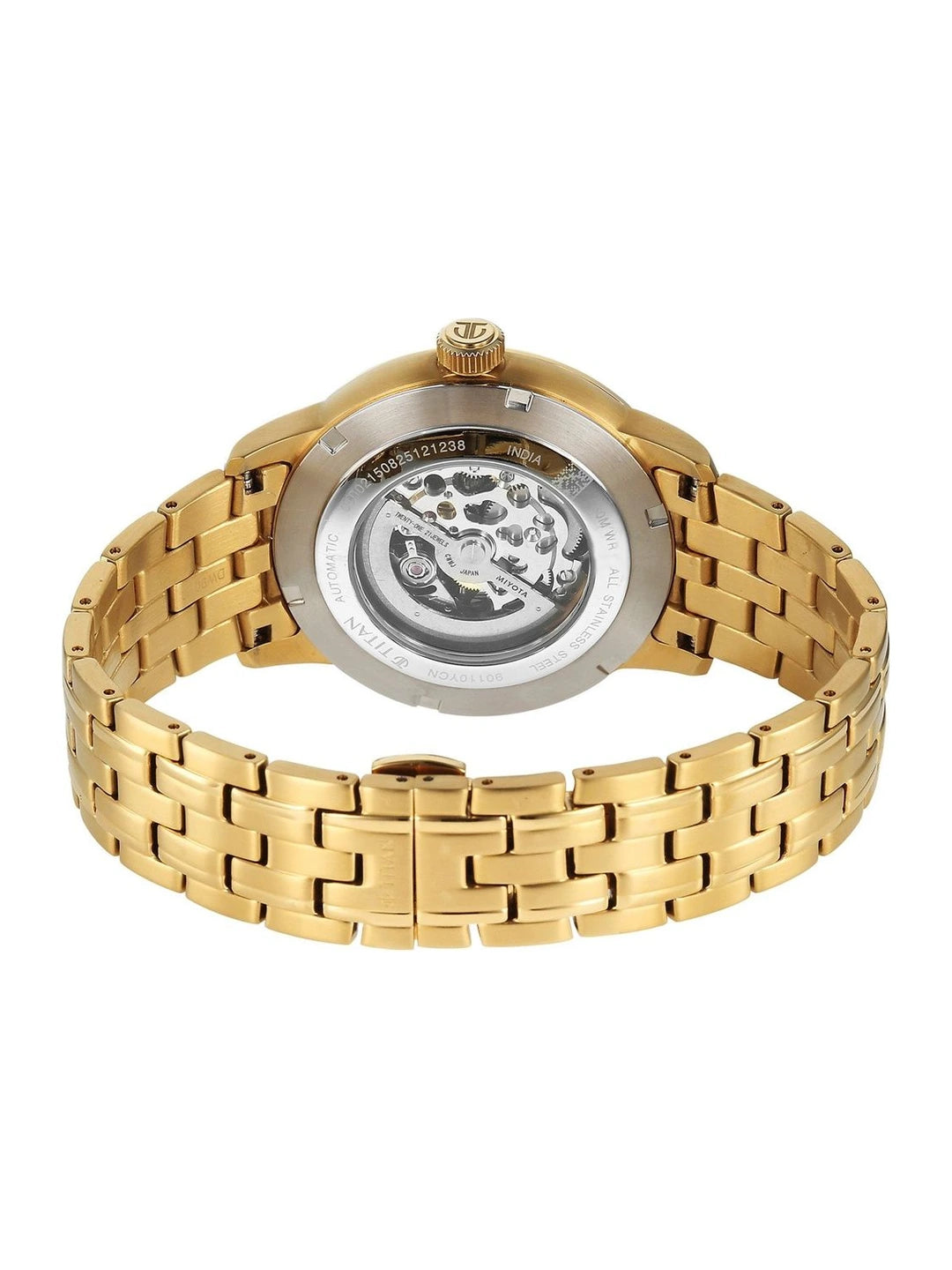 Titan Aurelian Concealed Automatic Analog Green Dial Watch - 90110YM02
