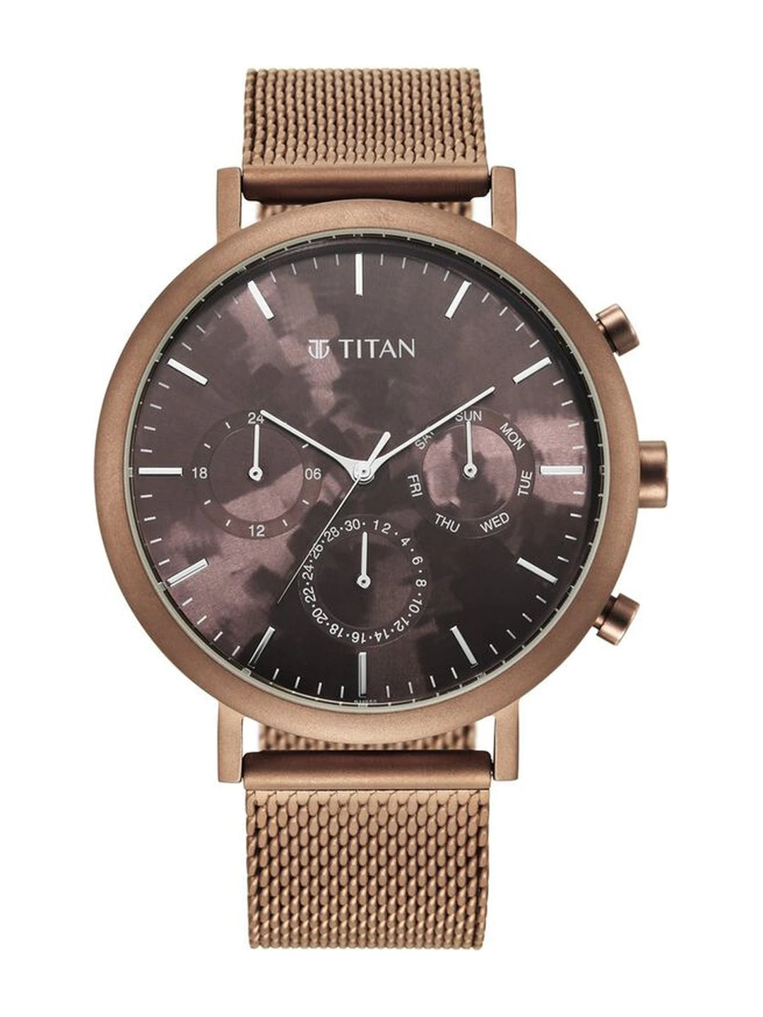 Titan Round Analog Watch - 90144QM02