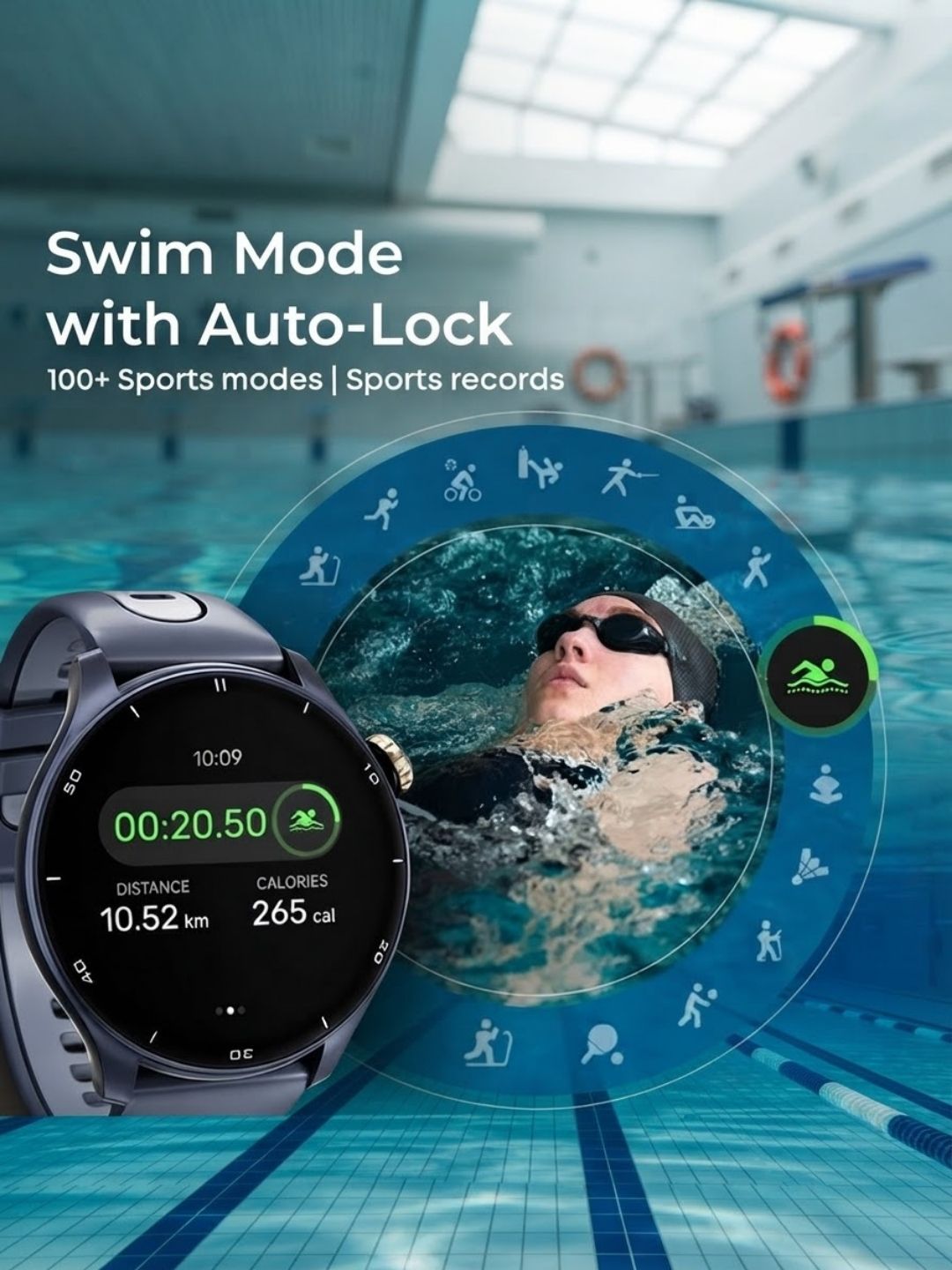 Titan Celestor Advanced GPS & Barometer 3.6 cm AMOLED Display With AOD, Piezoelectric Functional Crown Black Eclipse.