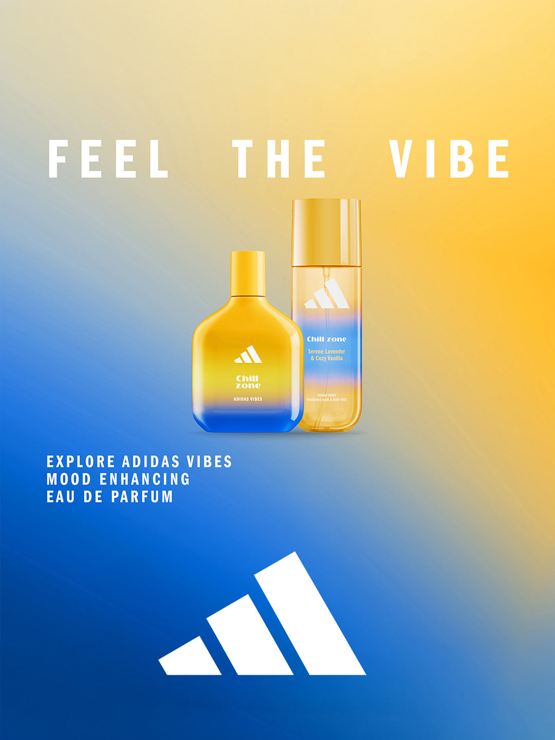 Adidas Vibes Chill Zone Fragrance Hair & Body Mist 236ml