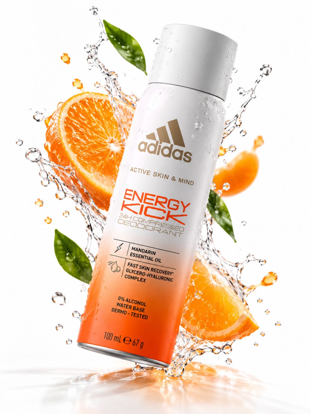 Adidas Energy Kick 24H Compressed Deodorant (100ml)