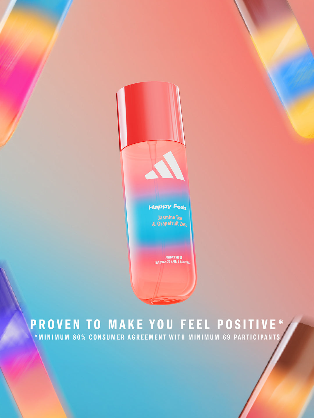 Adidas Vibes Happy Feel Fragrance Hair & Body Mist 236ml