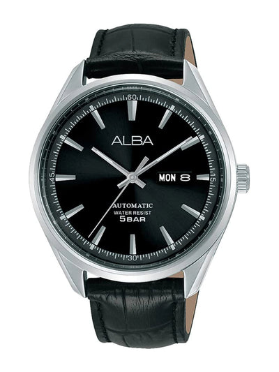 Alba Round Black Dial Analog Watch - AL4143X1