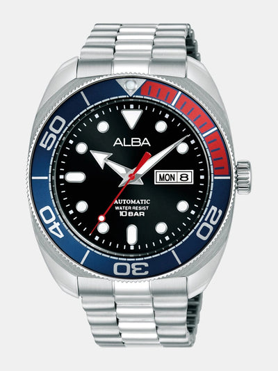 Mechanical Round Black Dial Analog Watch - AL4819X1