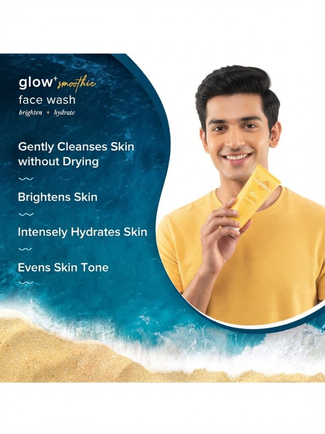 Aqualogica Glow+ Smoothie Face Wash (100 ml)