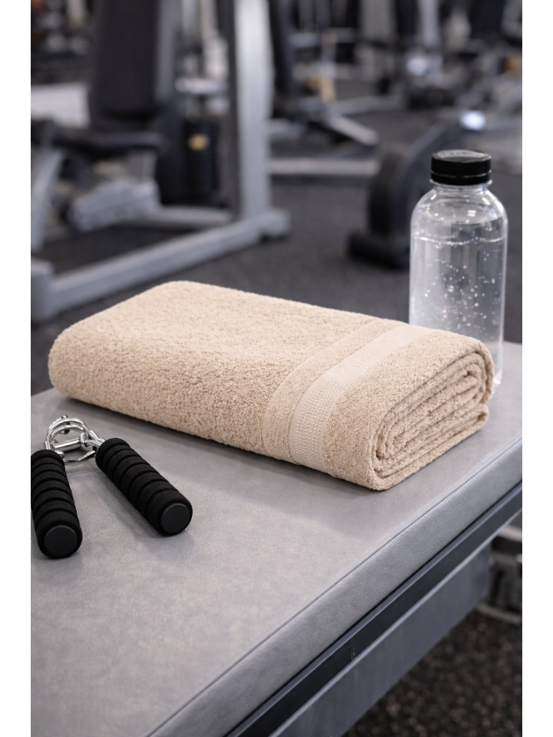 Bamboology Beige & White Ultra Soft Bath Towel Pack of 2