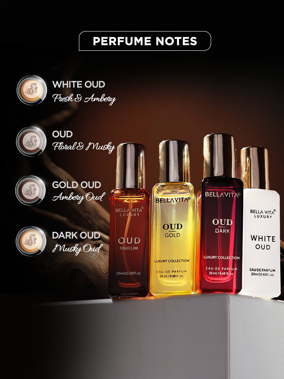 Bellavita Luxury Oud Experience Set (4 x 20ml)