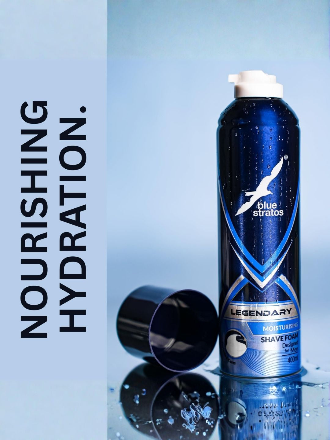 Blue Stratos Legendary Shave Foam (400ml)