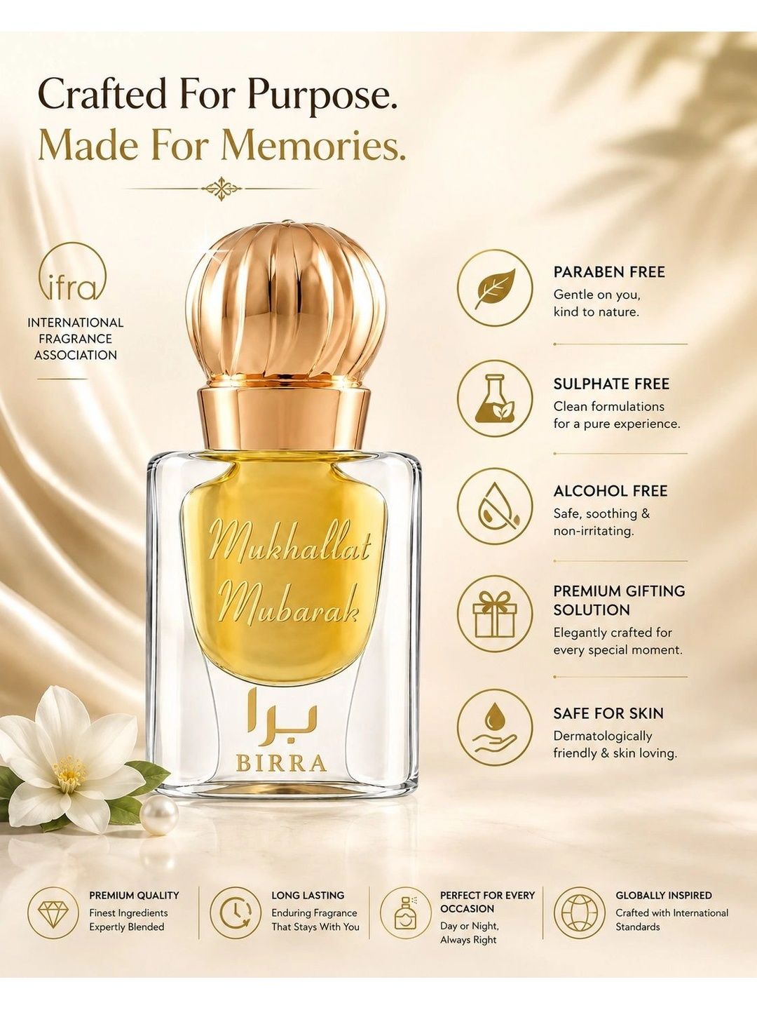 Birra Mukhalat Mbrk Long Lasting Attar (12ml)