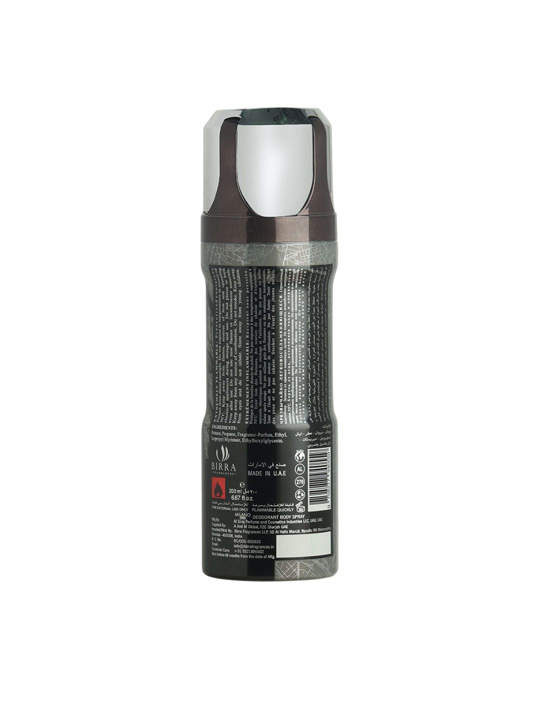 Birra Milano Max Deodorant Body Spray Combo (2 X 200ml)