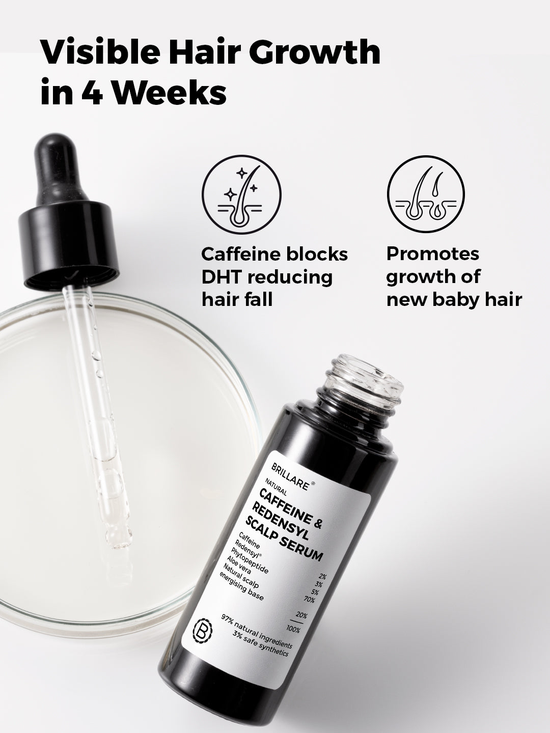 Brillare Caffeine & Redensyl Scalp Serum (30ml)