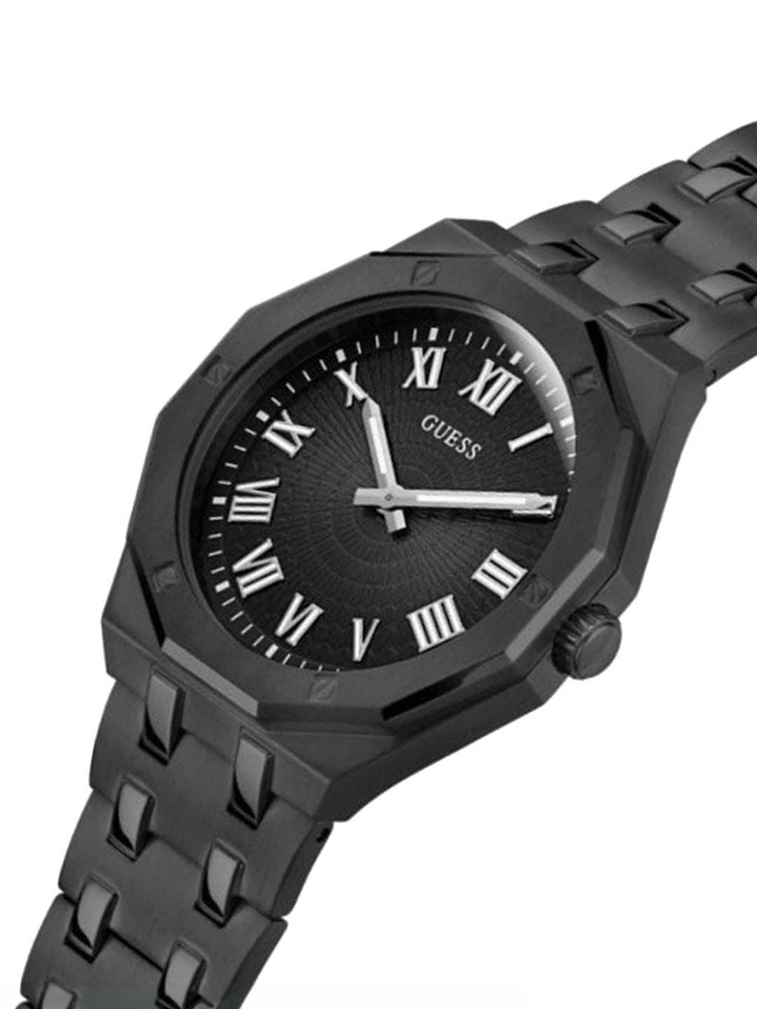 Guess Round 42mm Black Dial Analog Watch - GW0575G3