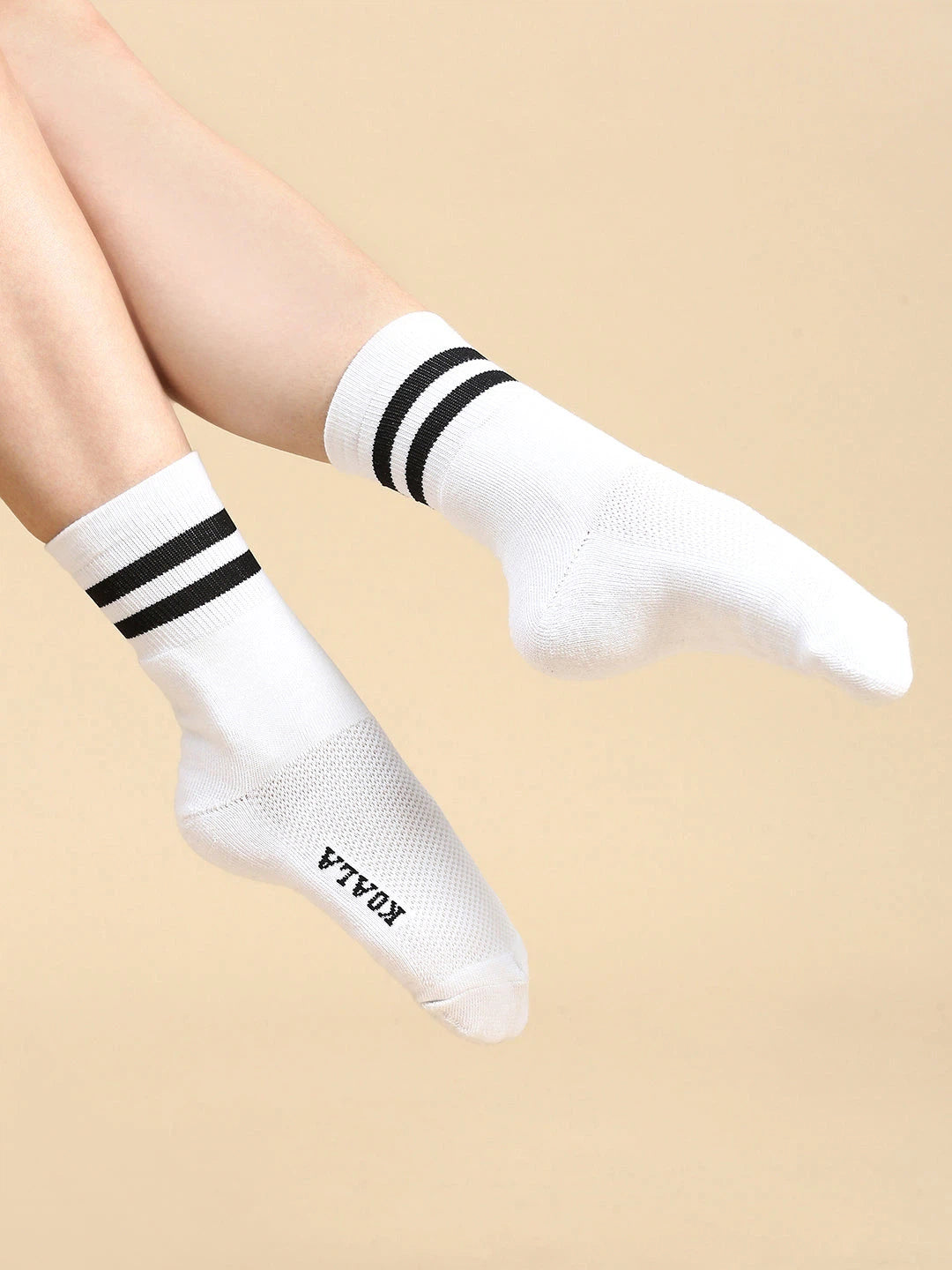 House of Koala Ankle Length Cotton Socks (Blue & Black, Grey) | Pair of 3