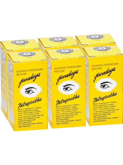 Jivdaya Netraprabha Eye Drops 15 ml - (Pack of 6)