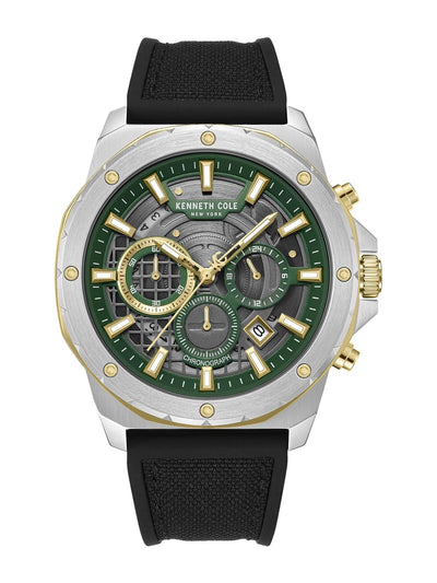 Kenneth Cole Round Green Dial Analog Watch - KCWGO0087603MNW