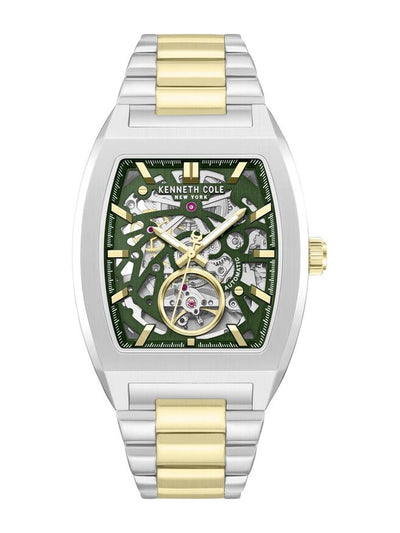 Kenneth Cole Rectangle Green Dial Analog Watch - KCWGY0077506MNW