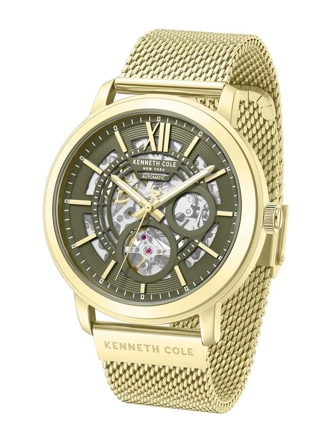 Kenneth Cole Round Green Dial Analog Watch - KCWGY0081203MNW