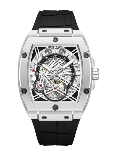 Kenneth Cole Rectangle Silver Dial Analog Watch - KCWGZ0067803MN