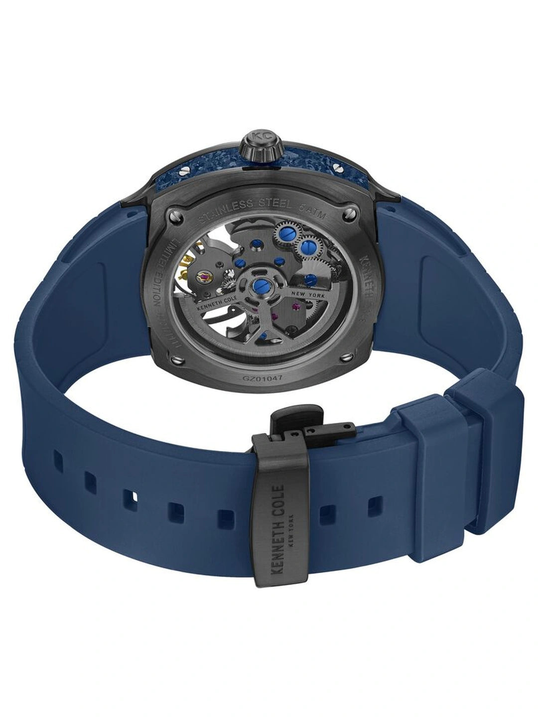 Kenneth Cole Round Blue Dial Analog Watch - KCWGZ0104701MNW