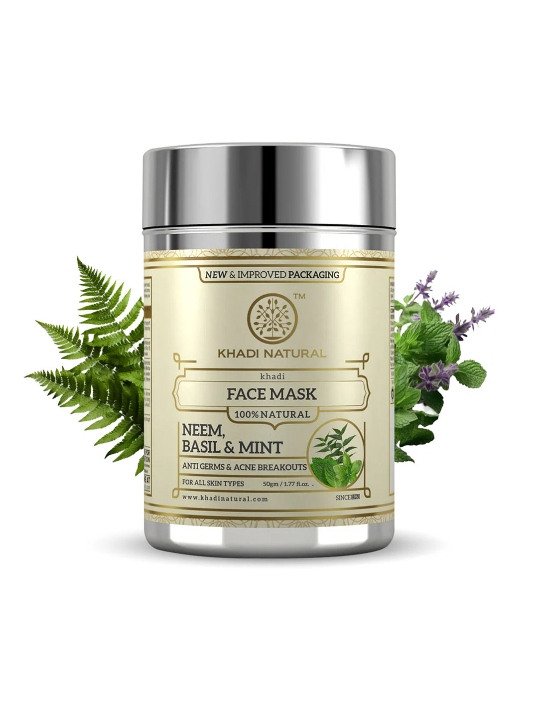 Khadi Natural Neem, Basil & Mint Face Mask