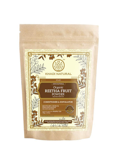 Khadi Natural Organic Reetha Fruit Powder (100g)