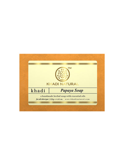 Khadi Natural Papaya Soap (125g)