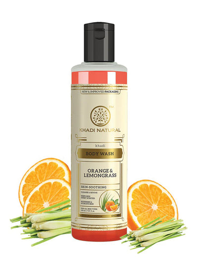 Khadi Natural Orange & Lemongrass Body Wash (210ml)