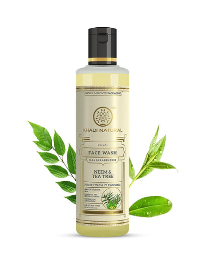 Khadi Natural Neem & Tea Tree Face Wash (210ml)