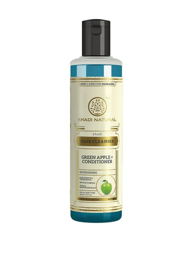 Khadi Natural Green Apple + Conditioner Hair Cleanser (210ml)