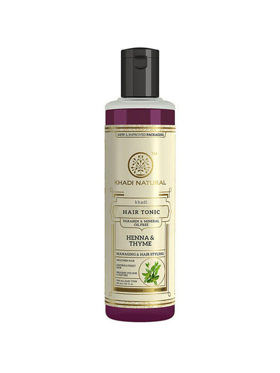 Khadi Natural Henna & Thyme Hair Tonic (210ml)