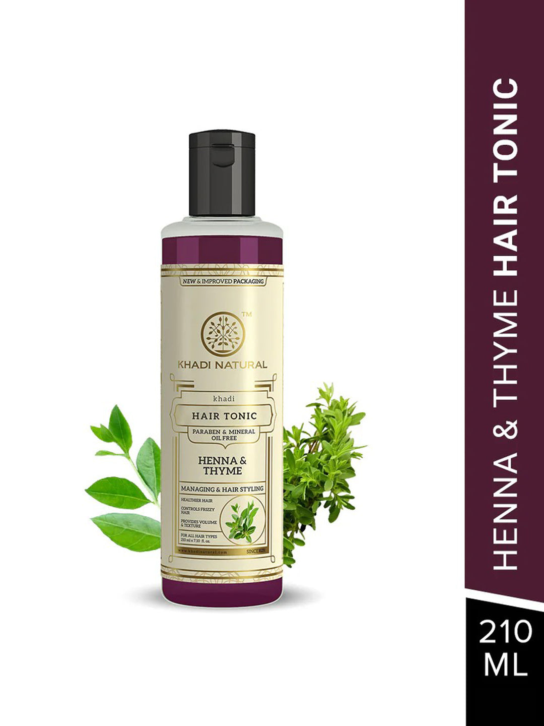 Khadi Natural Henna & Thyme Hair Tonic (210ml)