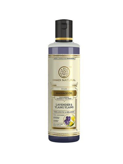 Khadi Natural Lavender & Ylang Ylang Massage Oil (210ml)