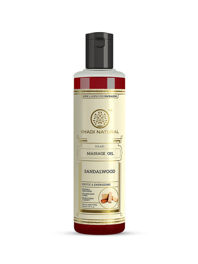 Khadi Natural Sandalwood Massage Oil (210ml)