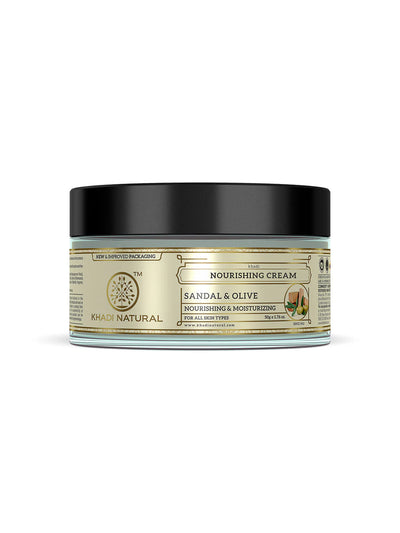 Khadi Natural Sandal & Olive Face Nourishing Cream (50g)