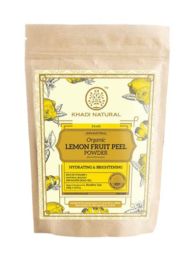 Khadi Natural Organic Lemon Fruit Peel Powder (100g)
