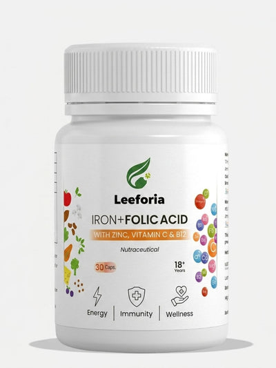 Leeforia Iron and Folic Acid (30 Capsules)