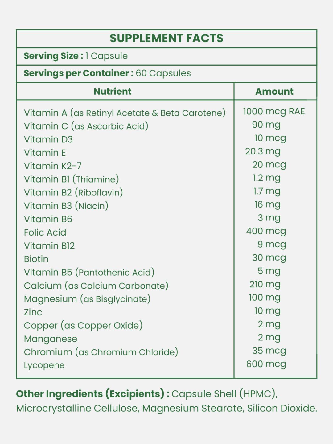 Leeforia Multivitamin For Him (60 Capsules)