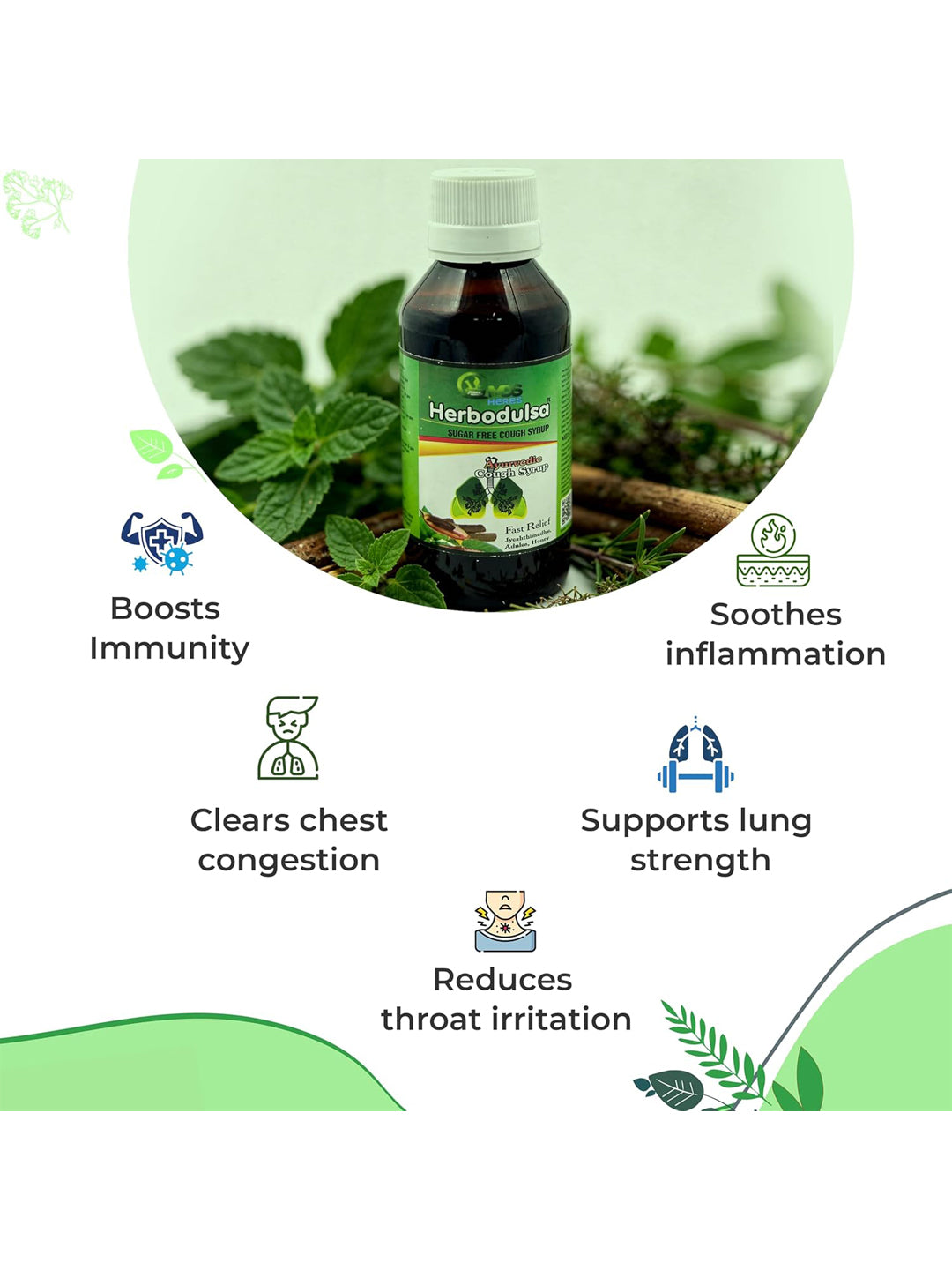 MDSHerb Herbodulsa Sugar Free Cough Syrup (100 ml)