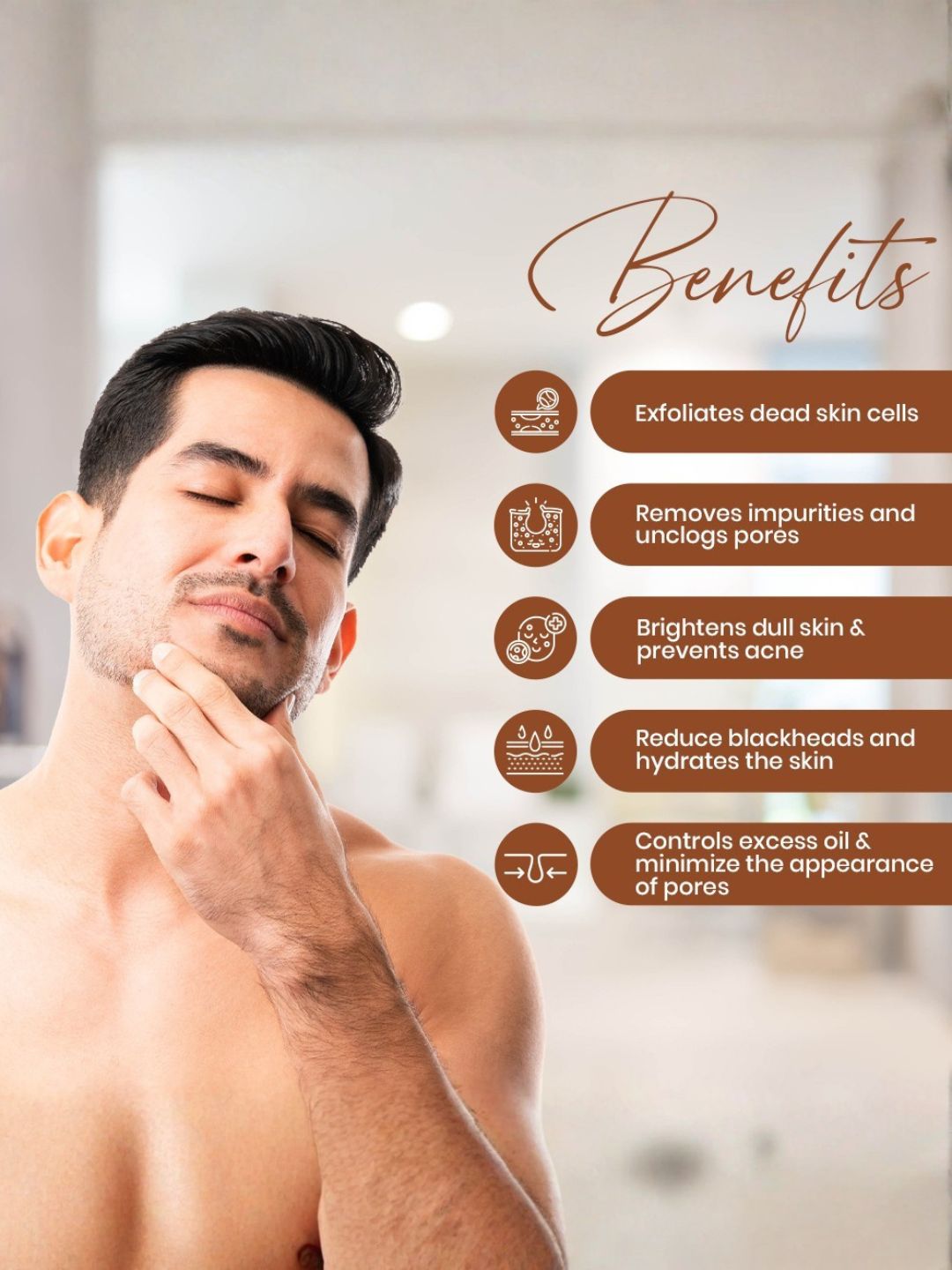 Menveda Brightening Detan Face Scrub for Men | Tan Removal & Glow (100 g)