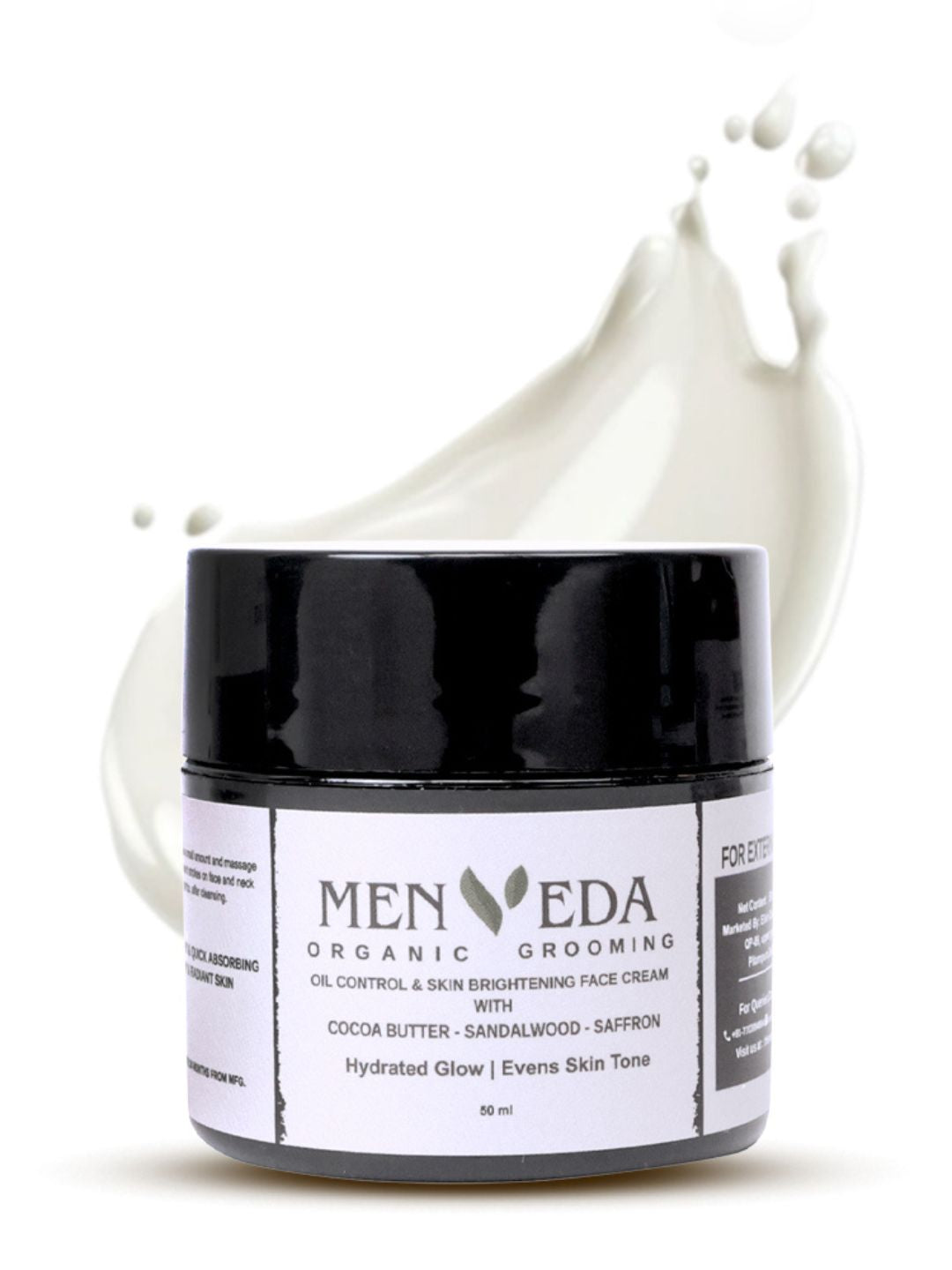 Menveda Oil Control & Brightening Face Cream for Men (50 ml)