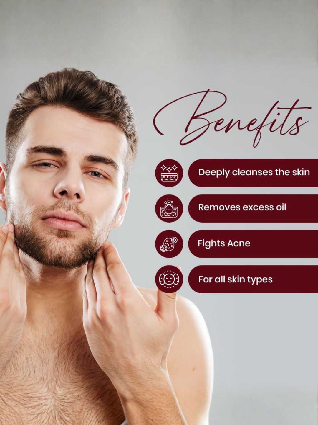 Menveda Face Wash & Detan Scrub Combo for Men (2 Pieces)
