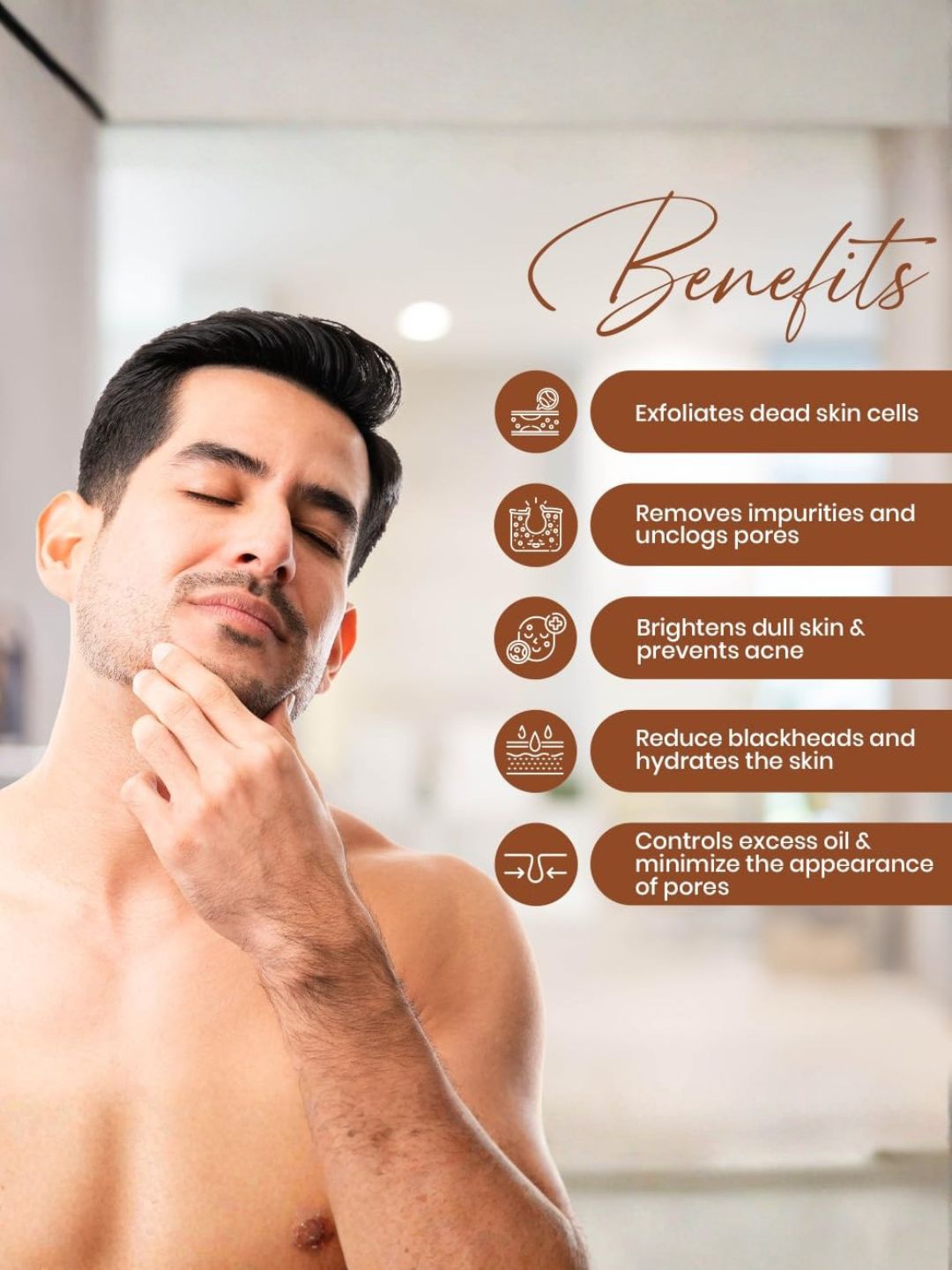 Menveda Face Wash & Detan Scrub Combo for Men (2 Pieces)