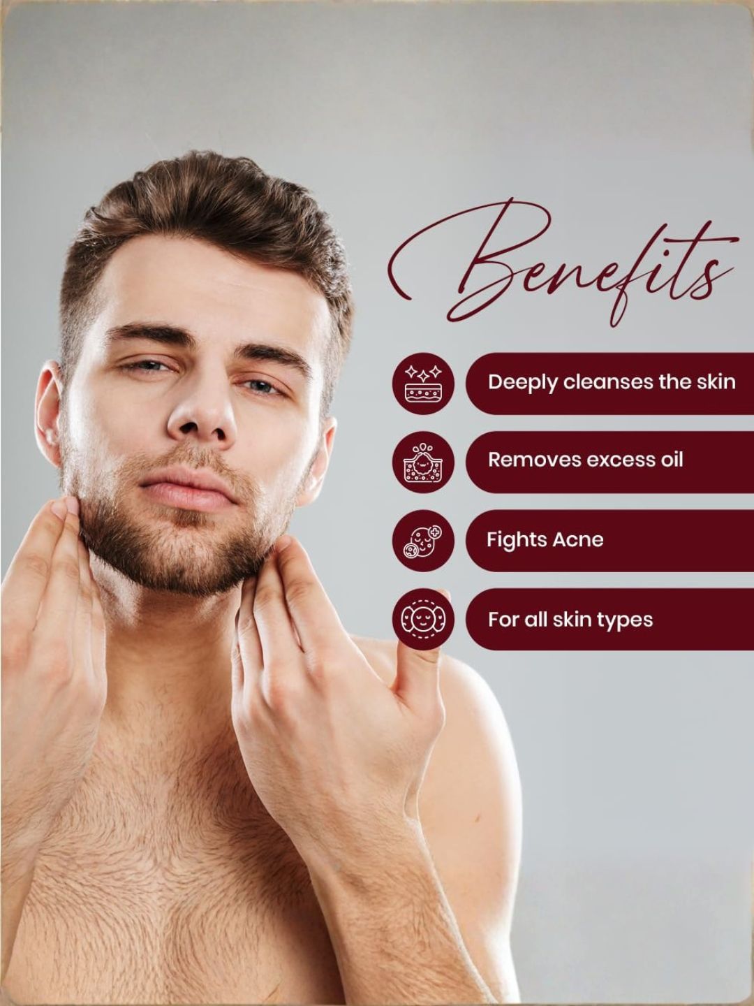 Menveda Face Wash & Brightening Moisturiser Combo for Men (2 Pieces)