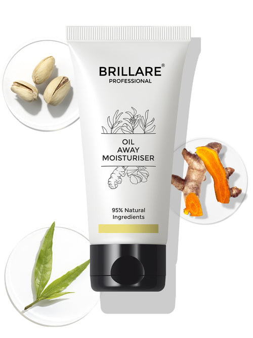 Brillare Oil Away Moisturizer For Oily, Acne Prone Skin (50ml)